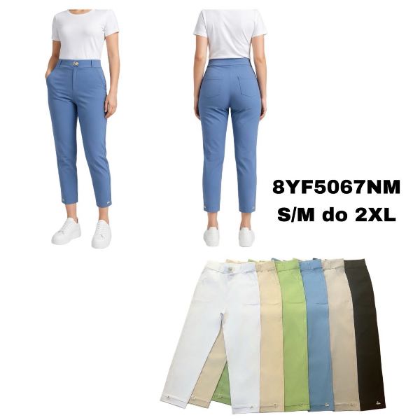 Spodnie damskie 7/8 Roz S/M-L/2XL , Mix Kolor Paczka 10 szt